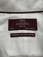 M&S LUXURY Cotton Regular Fit Button Down Shirt