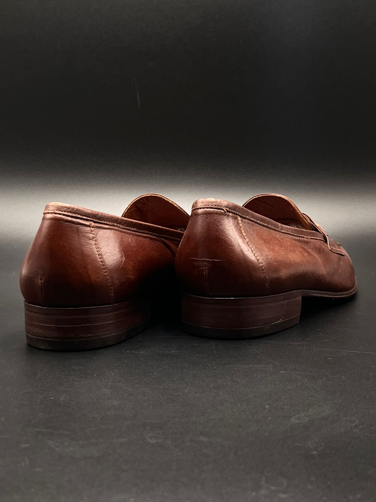 Piuma Borri Italian Brown Leather Loafers