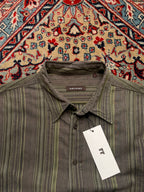DEVRED Striped Button Down Textured Shirt