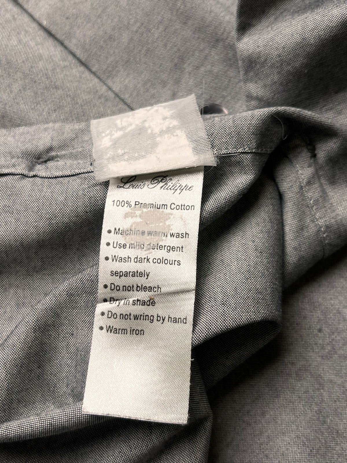 Louis Philippe Gods & Kings Collection Grey Button Down Formal Shirt