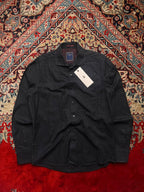 Devred Black Damask Pattern Button Down Cotton Shirt