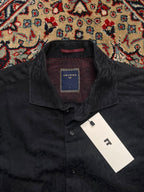 Devred Black Damask Pattern Button Down Cotton Shirt
