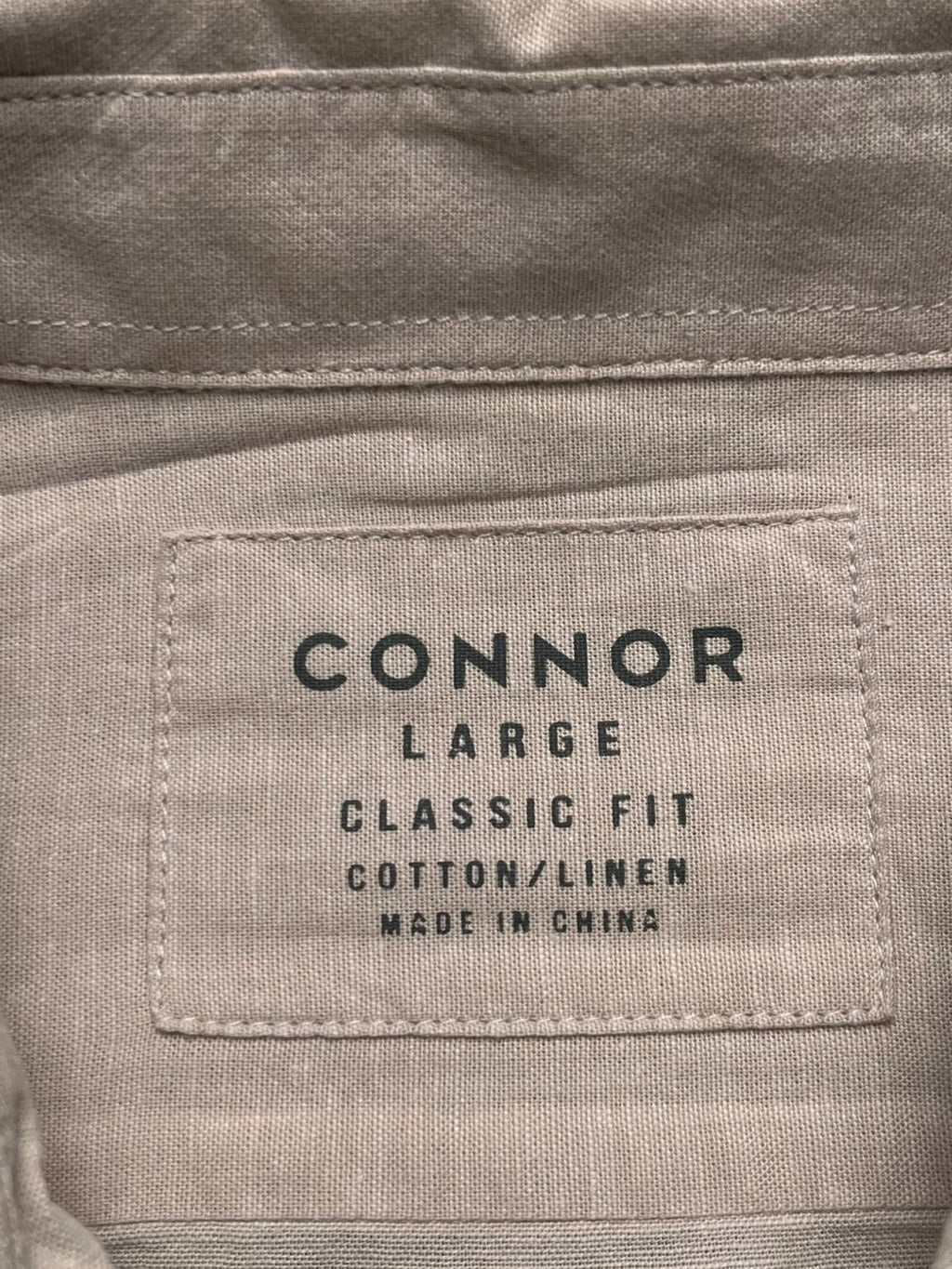 Connor Cotton/Linen Blend Classic Fit Button Down Shirt