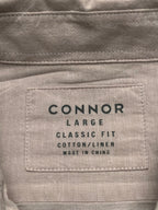 Connor Cotton/Linen Blend Classic Fit Button Down Shirt