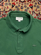 Lacoste Regular Fit Cropped Green Polo Tee