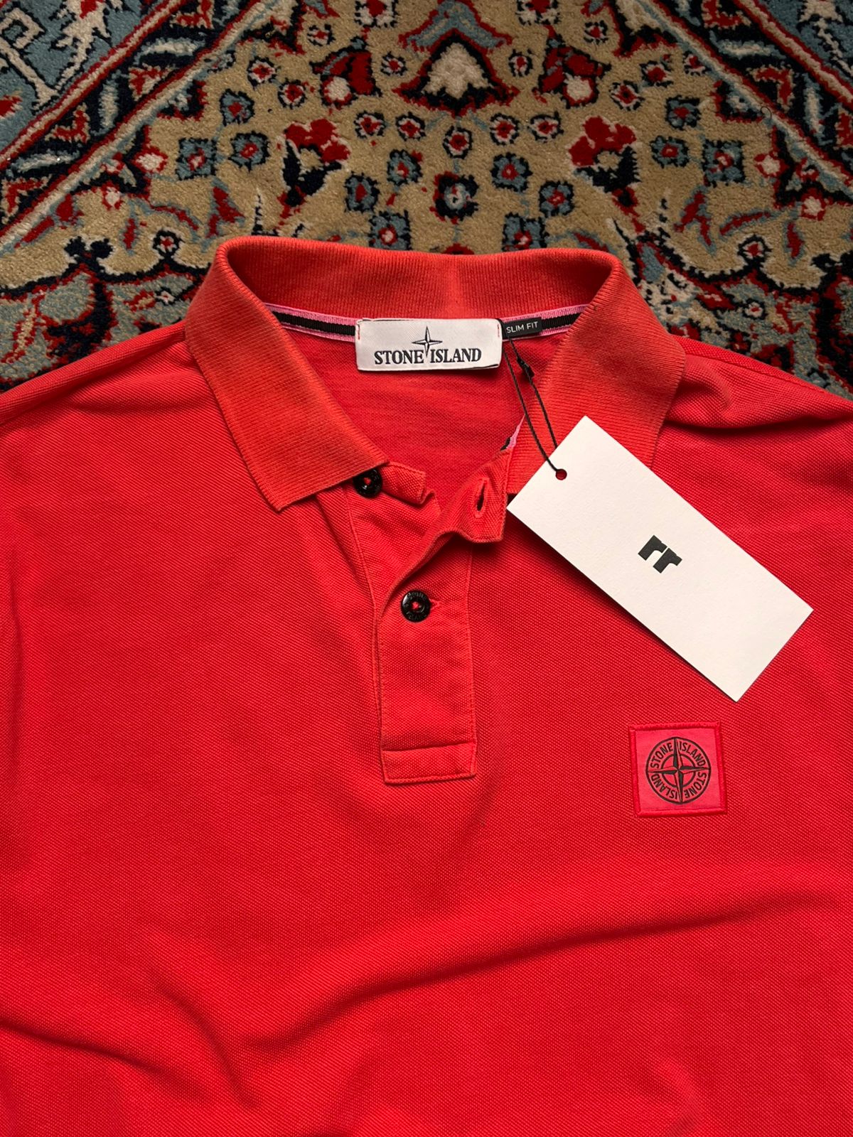 Stone Island Slim Fit REDDISH ORANGE Polo Tee