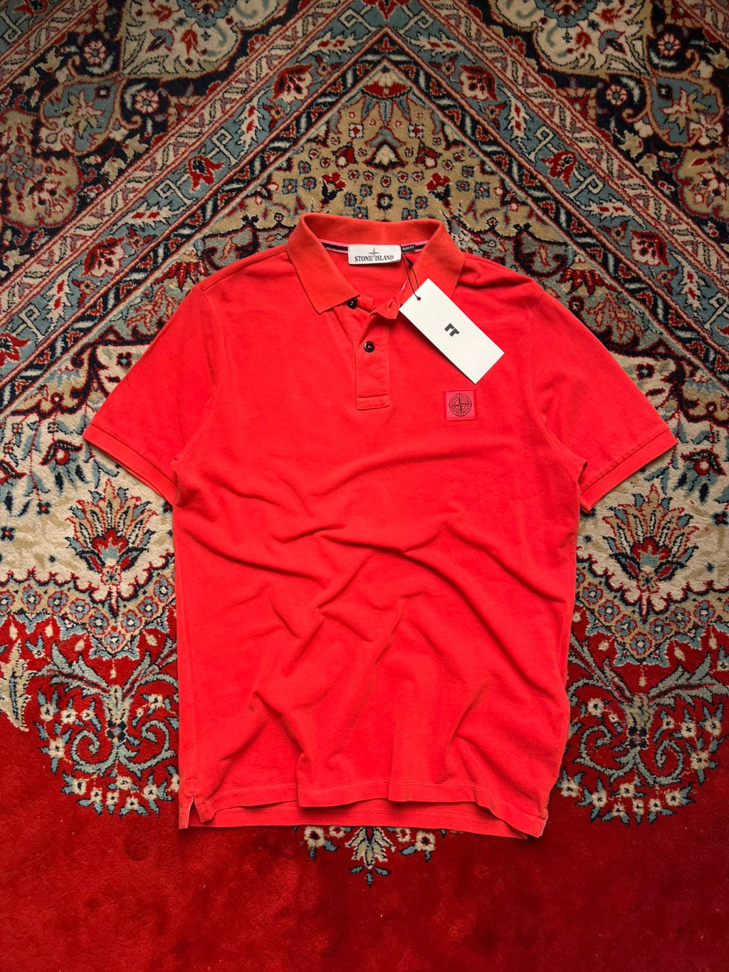 Stone Island Slim Fit REDDISH ORANGE Polo Tee