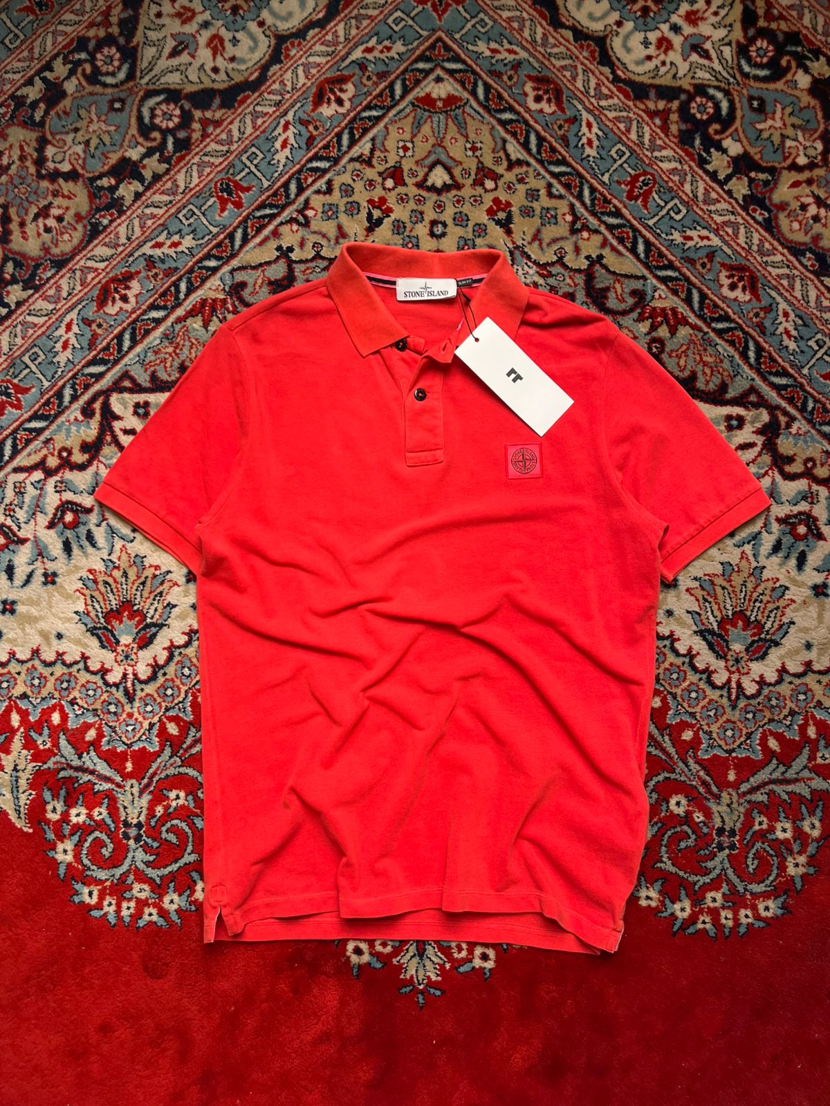 Stone Island Slim Fit REDDISH ORANGE Polo Tee