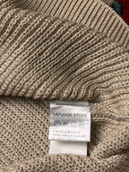 Lafudge Store Beige Knitted Relaxed Fit Tee