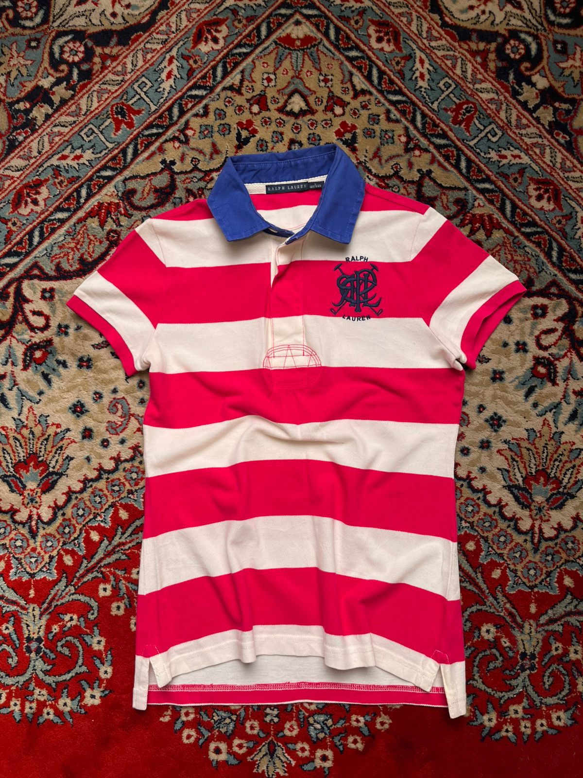 Polo Ralph Lauren Embroidered Logo Polo Snatched Fit WOMEN TEE