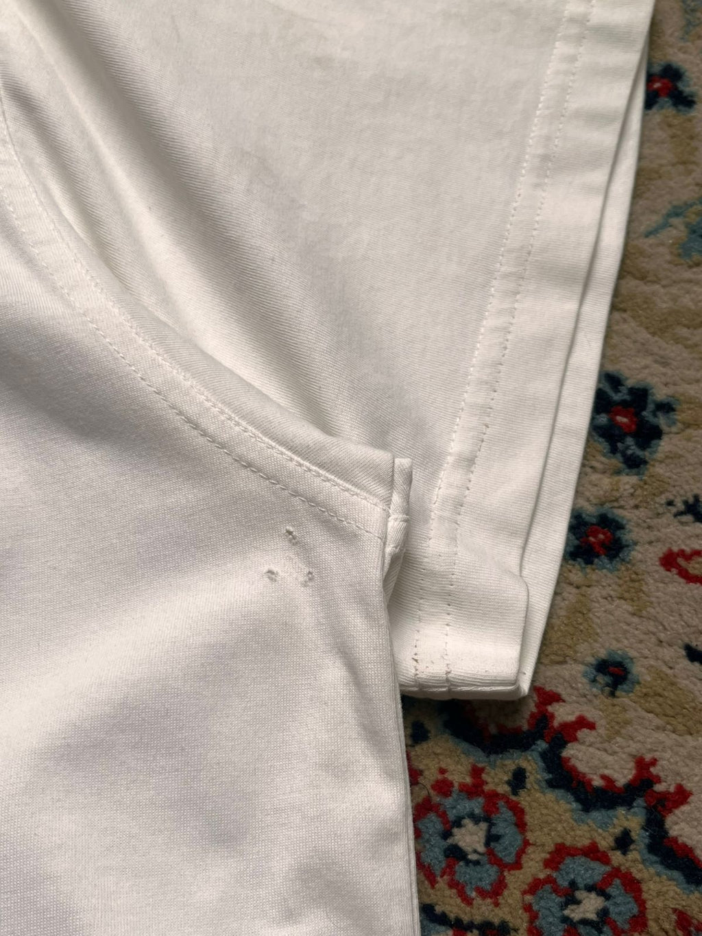 Burberry London England White Logo Graphic Crew Neck TEE