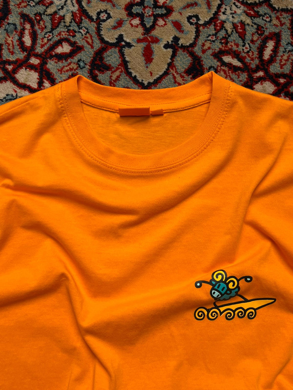 Euskaltel Orange Sheep Surfing Graphic Print Tee