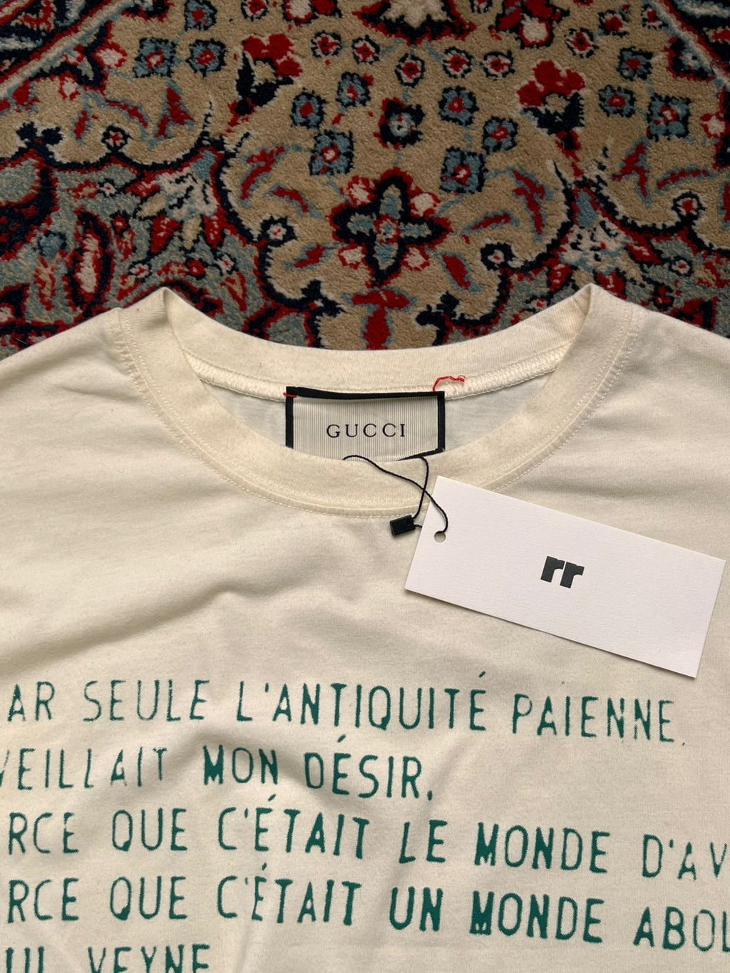Gucci Paul Veyne Cruise 2020 Graphic Off-White TEE