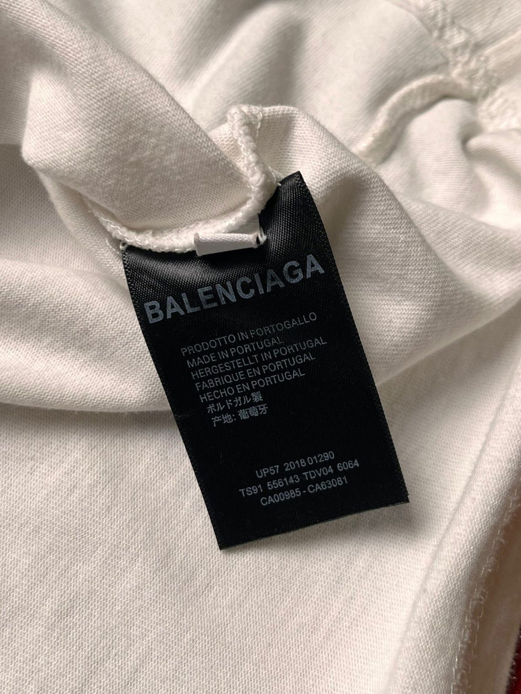 Balenciaga Logo Graphic Print White Crewneck TEE