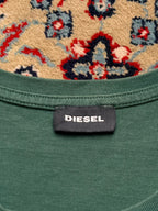 Diesel Green Graphic Logo Crewneck TEE