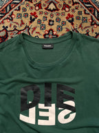 Diesel Green Graphic Logo Crewneck TEE
