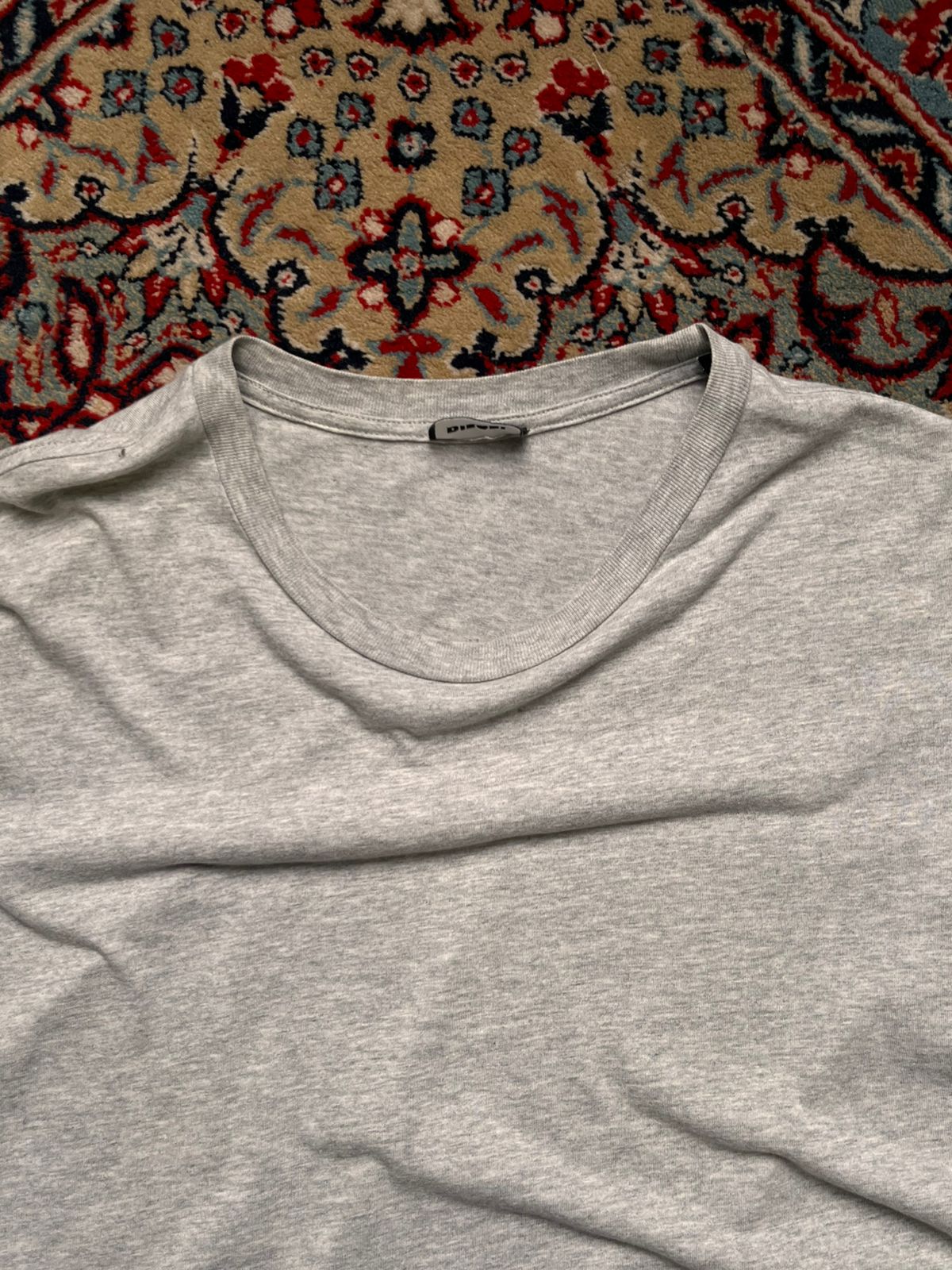 Diesel Grey Casual Cotton TEE