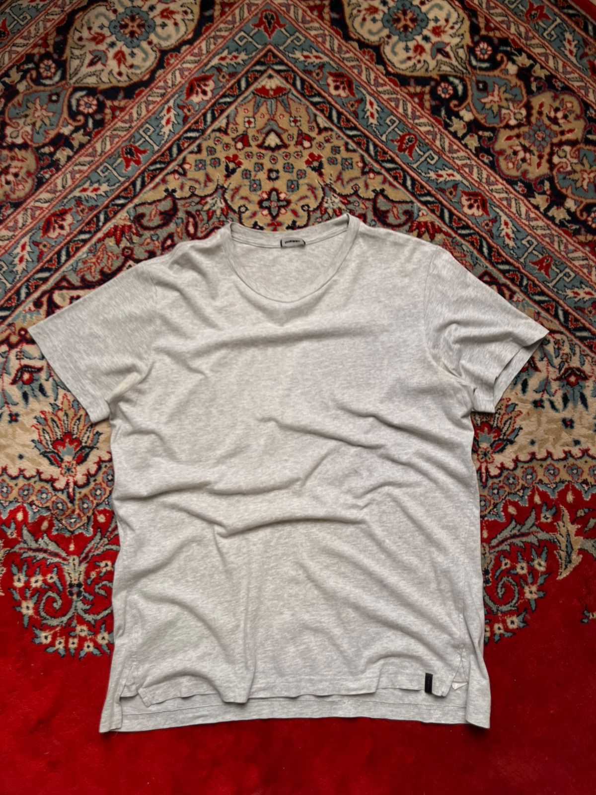 Diesel Grey Casual Cotton TEE