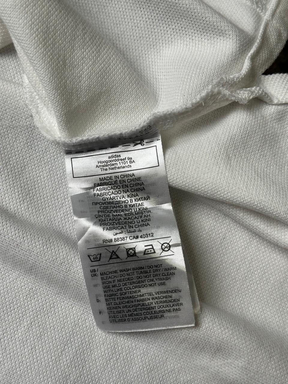 Adidas White Polo Sport Golf Tee - L