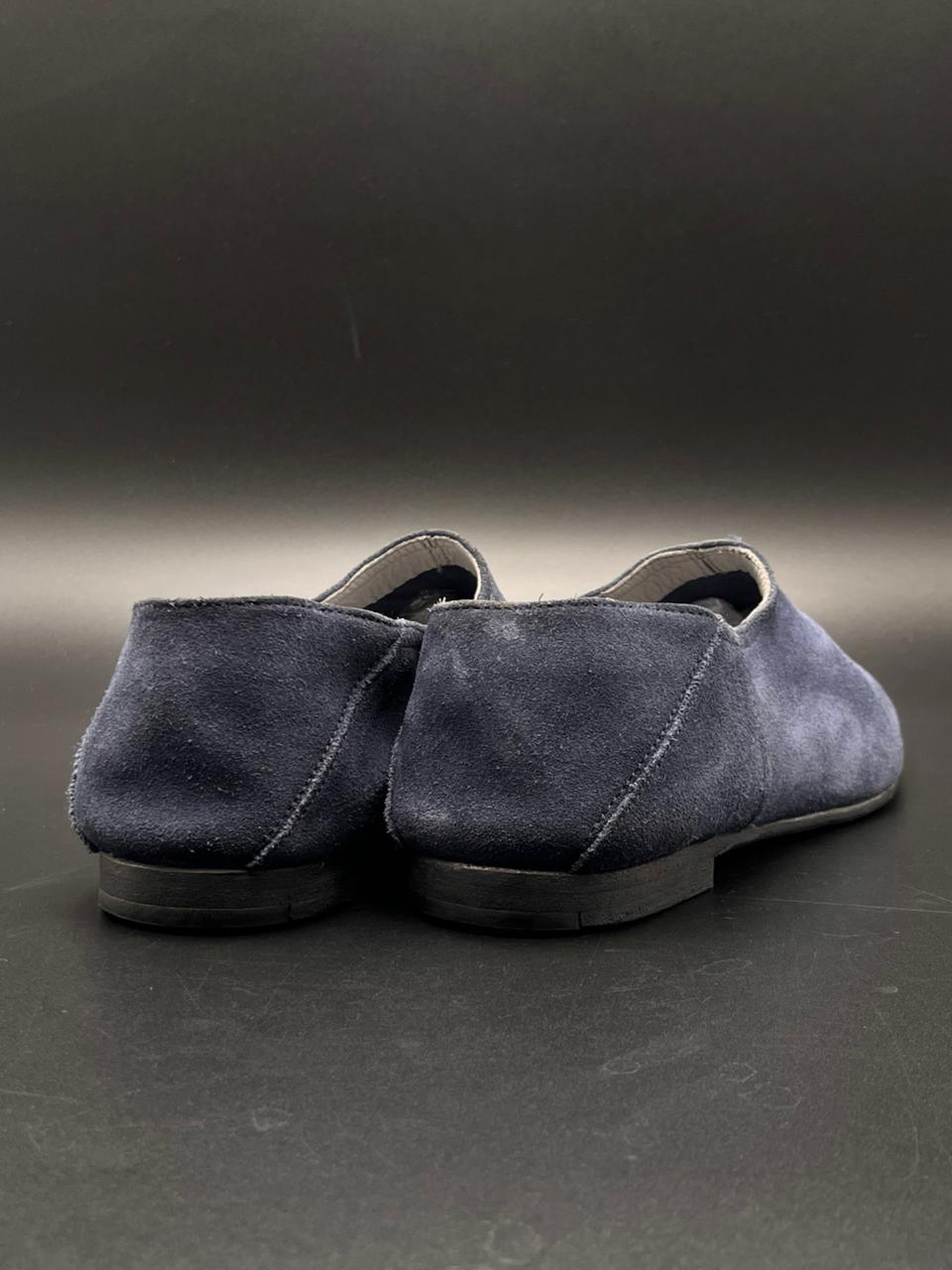 KENZO Paris Blue Suede Driving Shoes Moccasins Made in Portugal