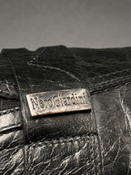 NEROGIARDINI Black Leather Penny Loafers Made in Italy