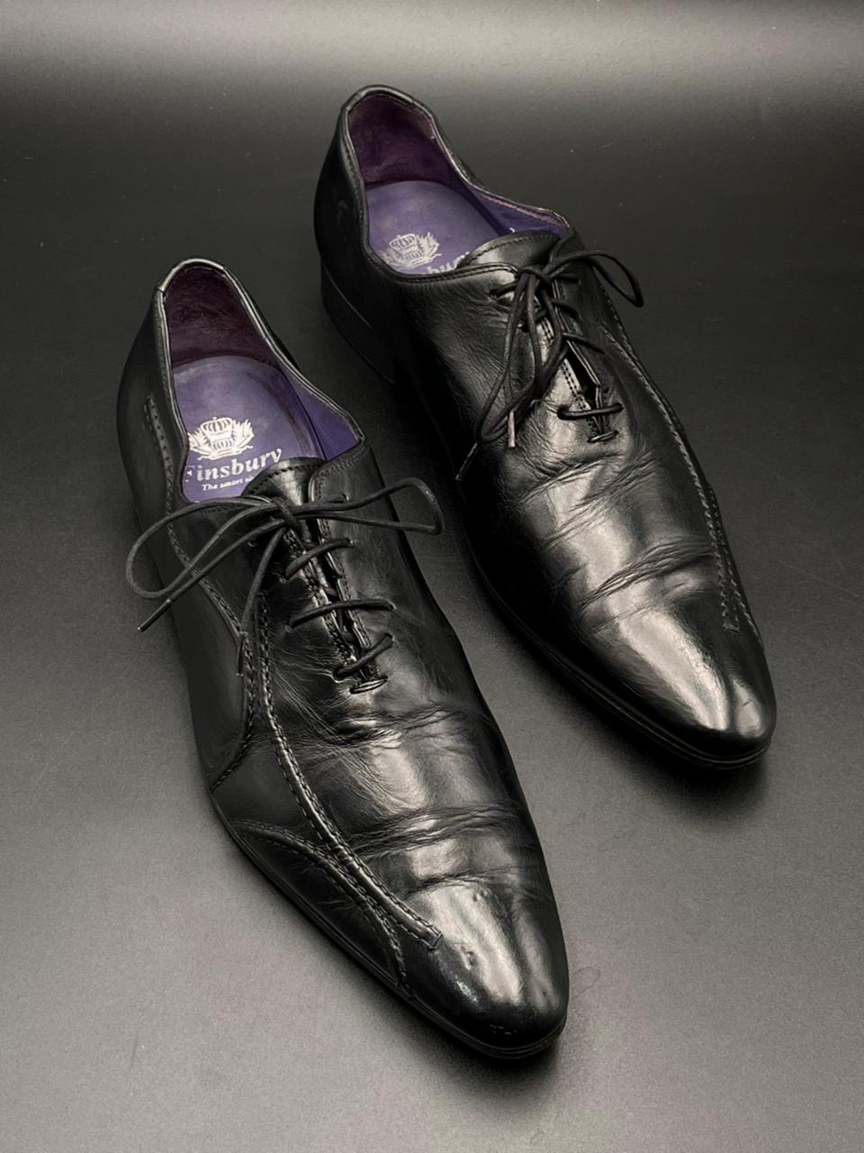 FINSBURY Gamme Latina Black Leather Oxford Shoes Blake Welted