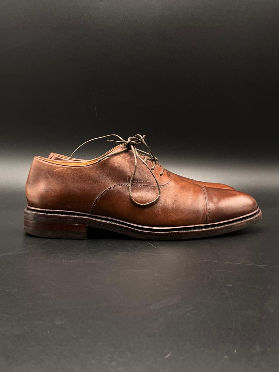 MEERMIN Mallorca Brown Calfskin Leather Cap Toe Oxfords Goodyear Welted