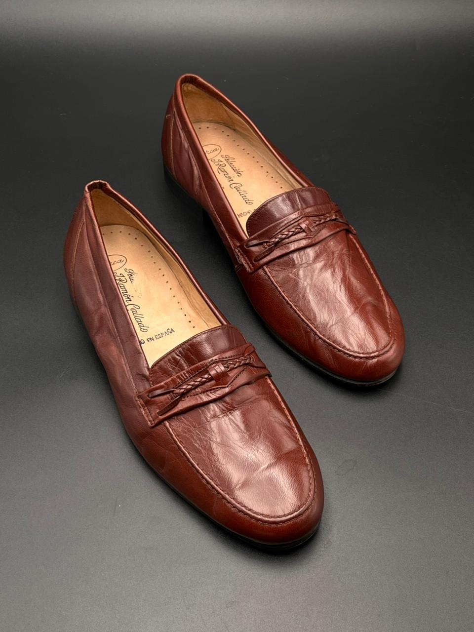 DORCA Selección J. Ramón Callado Brown Leather Loafers