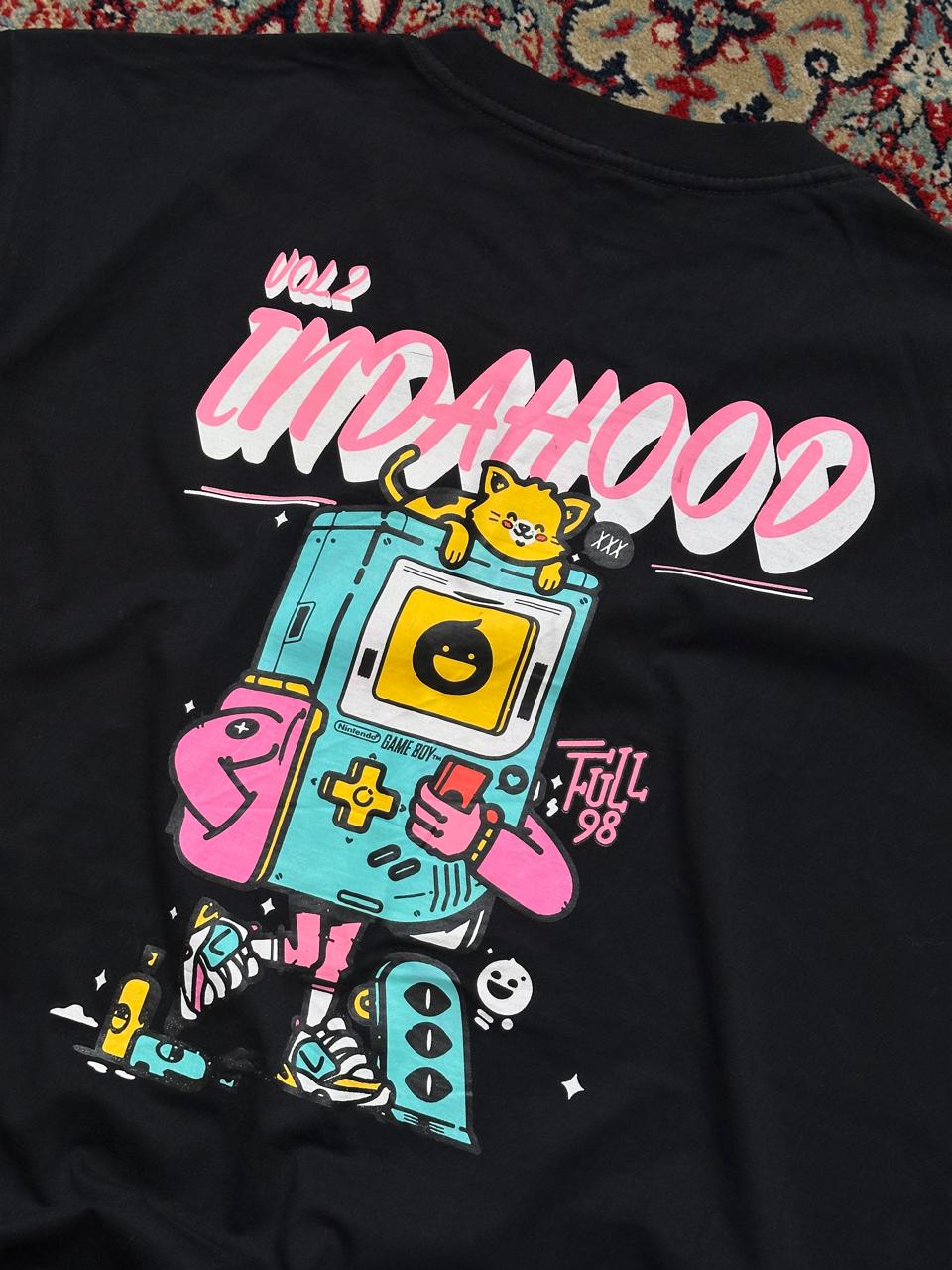 IN DA HOOD VINTAGE RELAXED FIT PRINTED TEE
