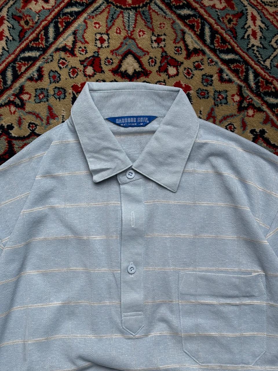 VINTAGE HARBOUR SHIP BABY BLUE BREATHABLE POLO