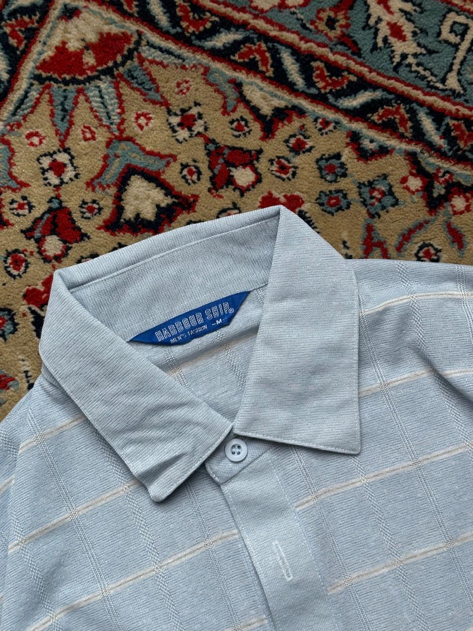 VINTAGE HARBOUR SHIP BABY BLUE BREATHABLE POLO