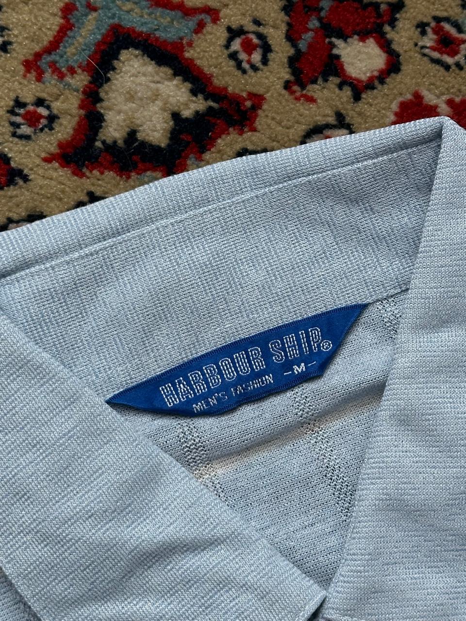 VINTAGE HARBOUR SHIP BABY BLUE BREATHABLE POLO
