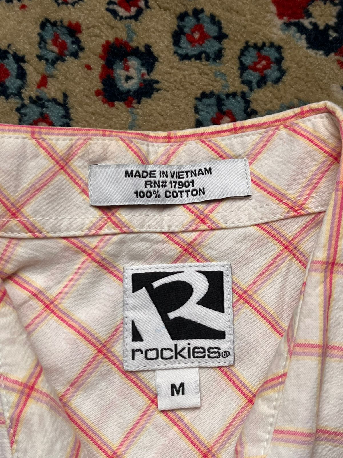 Rockies Western Plaid Button Up Women Shirt