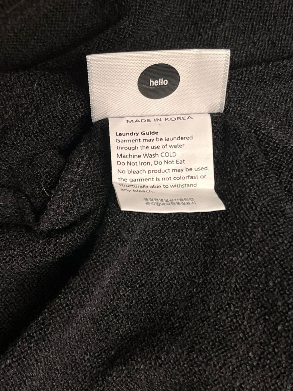 ASNOFIT Black Knitted Polo Relaxed Boxy Fit TEE