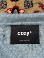 Cozy+ Light Blue Knit Polo TEE