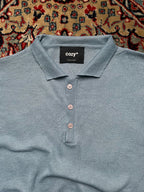 Cozy+ Light Blue Knit Polo TEE