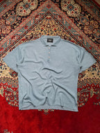 Cozy+ Light Blue Knit Polo TEE