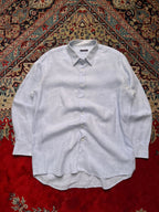 RICKY'S LIGHT BLUE LINEN TEXTURED BUTTON DOWN SHIRT