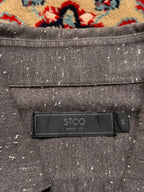 STCO SKINNY FIT DARK GREY BUTTON DOWN SHIRT