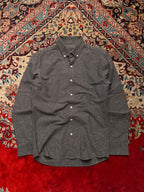 STCO SKINNY FIT DARK GREY BUTTON DOWN SHIRT