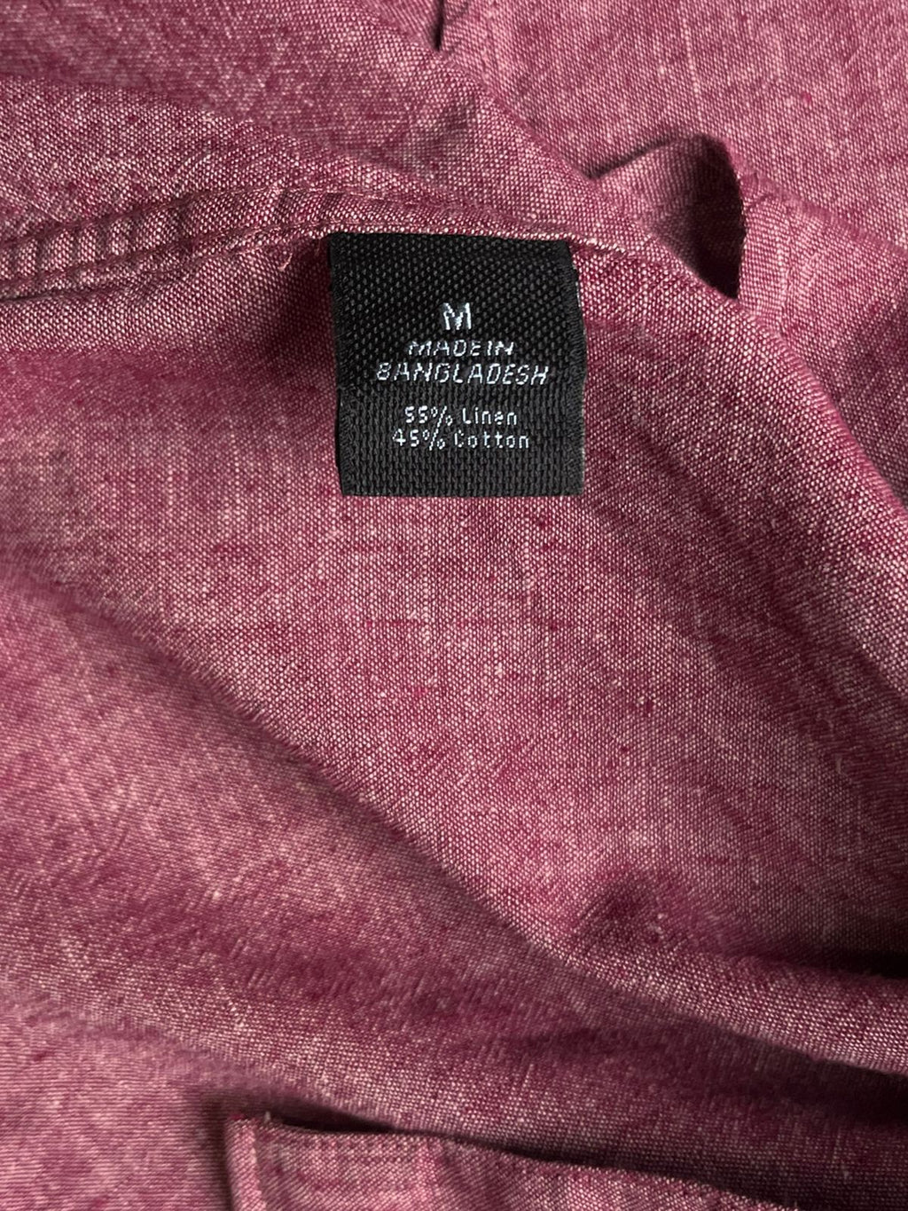 MARC ANTHONY SLIM FIT LINEN BUTTON DOWN SHIRT
