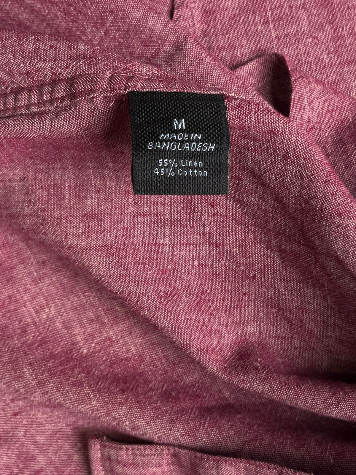 MARC ANTHONY SLIM FIT LINEN BUTTON DOWN SHIRT