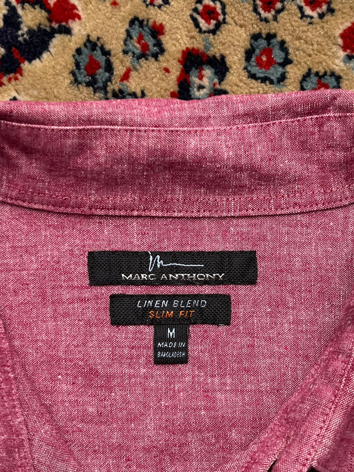 MARC ANTHONY SLIM FIT LINEN BUTTON DOWN SHIRT