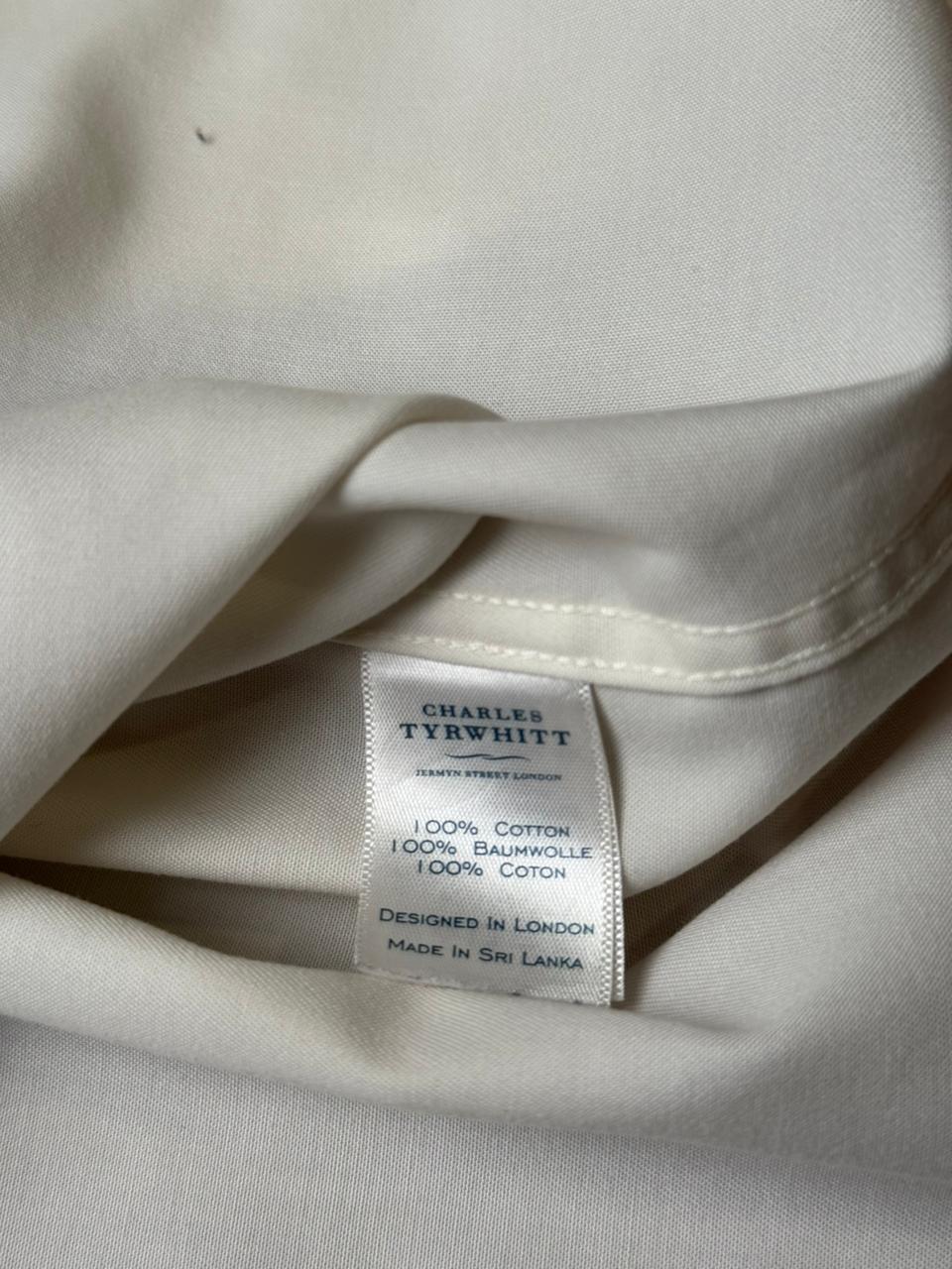 Charles Tyrwhitt Slim Fit White Cotton Button Down SHIRT