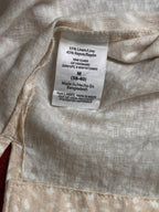 GEORGE DOT PRINT LINEN BLEND BUTTON DOWN SHIRT