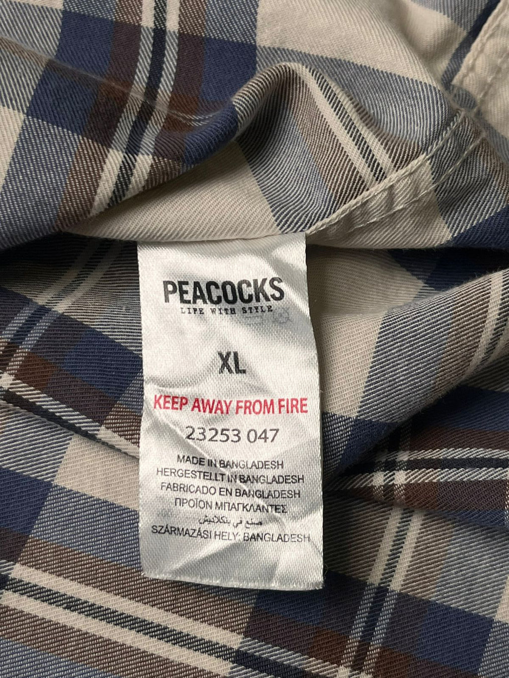 Peacocks Regular Fit Plaid Button Down Shirt