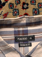 Peacocks Regular Fit Plaid Button Down Shirt