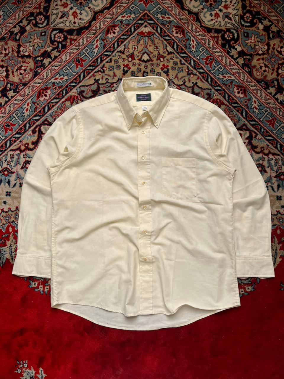 Cavallon Collection Natural Blend Cream Button Down Shirt
