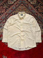 Cavallon Collection Natural Blend Cream Button Down Shirt