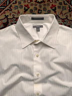 Apt. 9 Superfine 80s Cotton White Textured BUTTON DOWN SHIRT